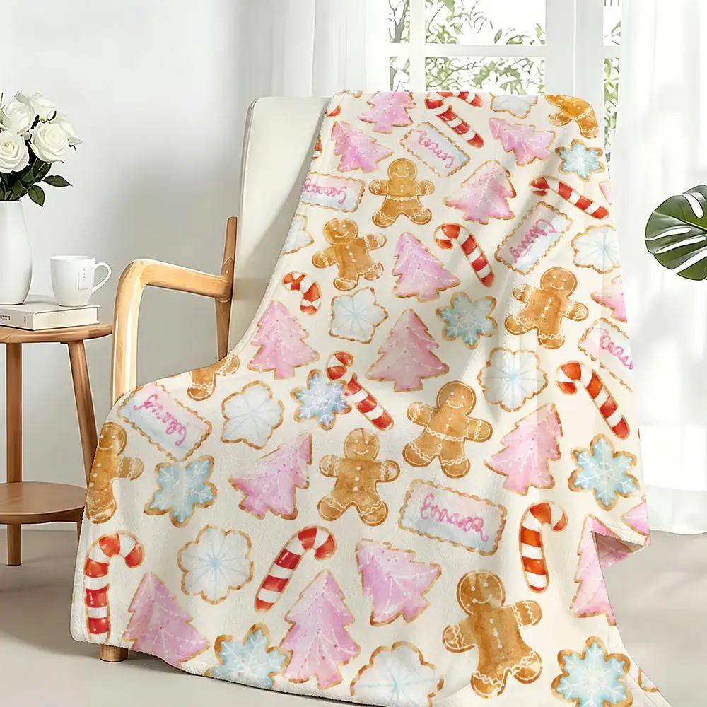 ผ้าห่มฟลานเนลลายคริสต์มาสสีชมพ - Christmas Throw Blanket บทวิจารณ์และราคา
