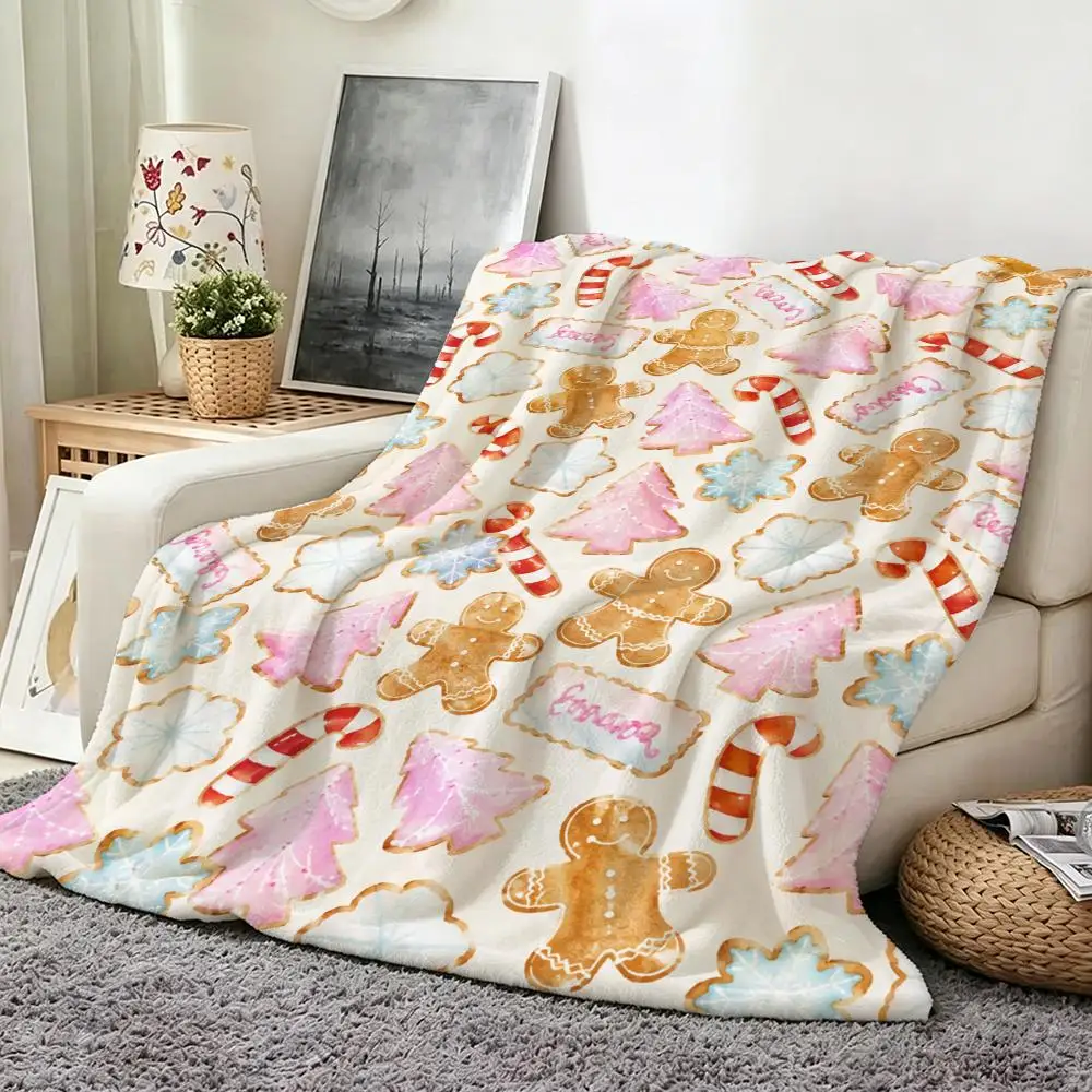 ผ้าห่มฟลานเนลลายคริสต์มาสสีชมพ - Christmas Throw Blanket บทวิจารณ์และราคา