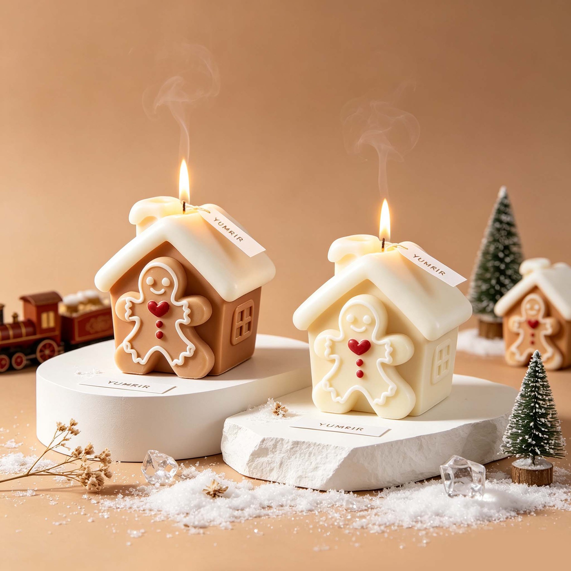 แม่พิมพ์ซิลิโคนบ้านขนมปังขิงคร - Holiday Candle Set บทวิจารณ์และราคา