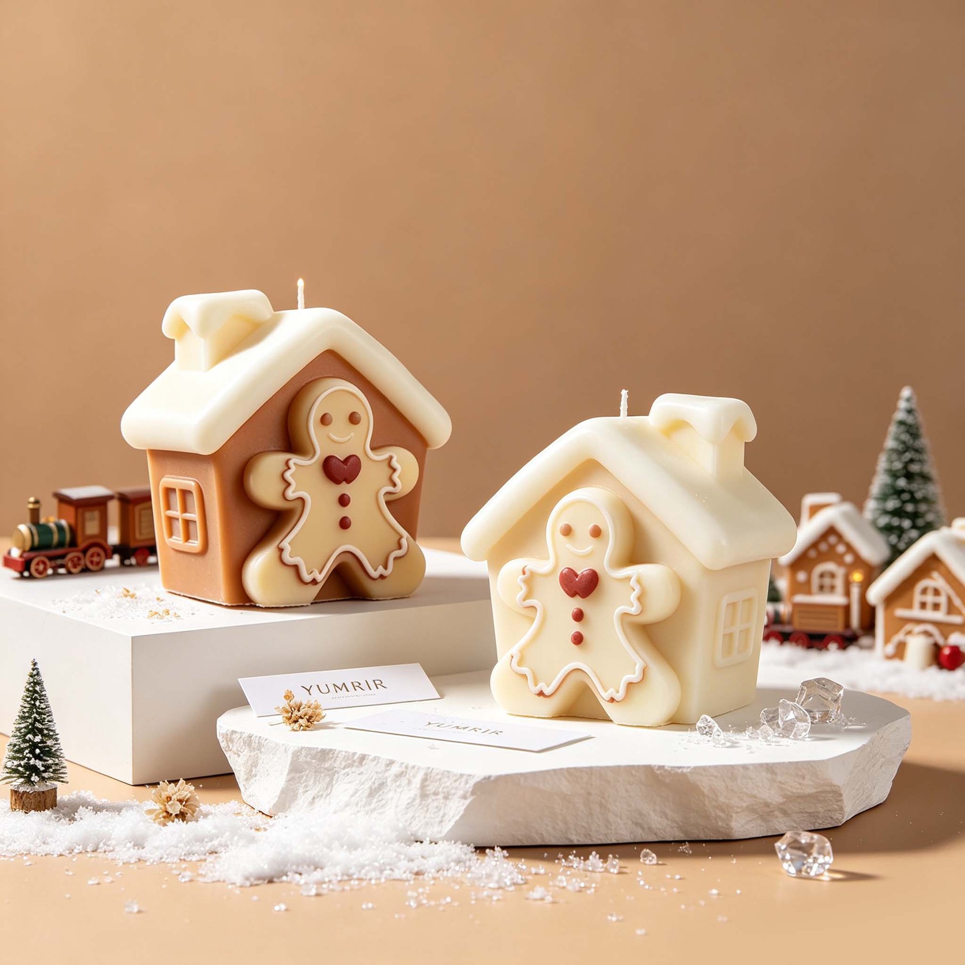 แม่พิมพ์ซิลิโคนบ้านขนมปังขิงคร - Holiday Candle Set บทวิจารณ์และราคา