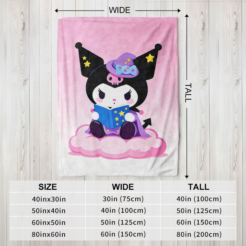 ผ้าห่มซานริโอ คุโรมิ แม่มดเวทม - Christmas Throw Blanket บทวิจารณ์และราคา