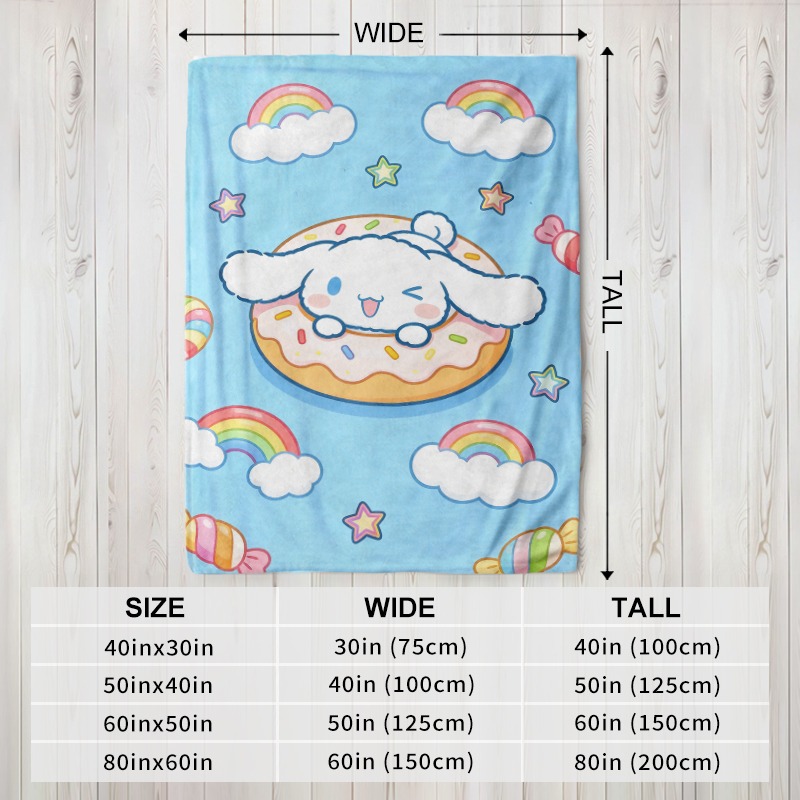 ผ้าห่มซานริโอ ลายซินนามอโรลโดน - Christmas Throw Blanket บทวิจารณ์และราคา
