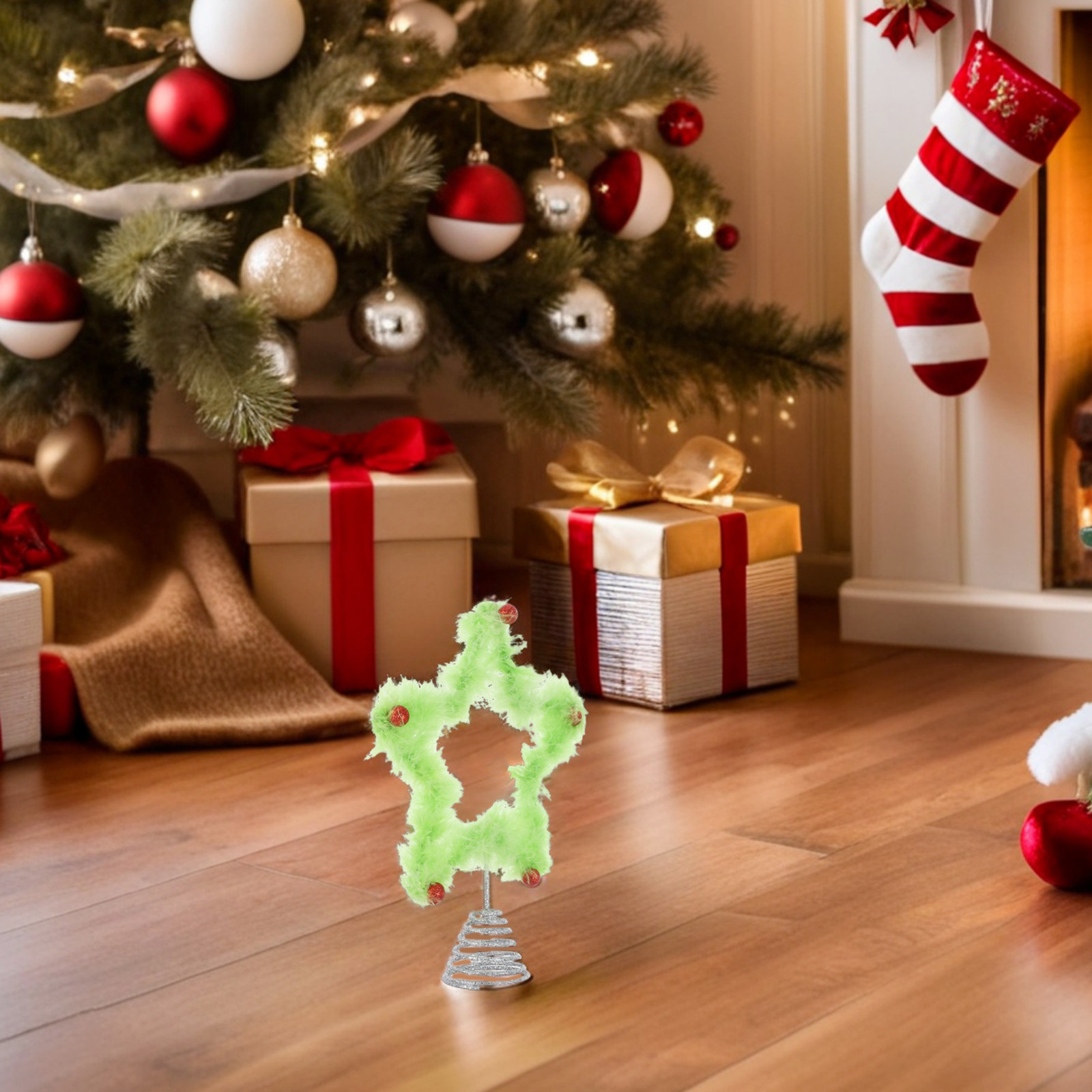 ดาวประดับยอดต้นคริสต์มาสสีเขีย - Star Tree Topper บทวิจารณ์และราคา