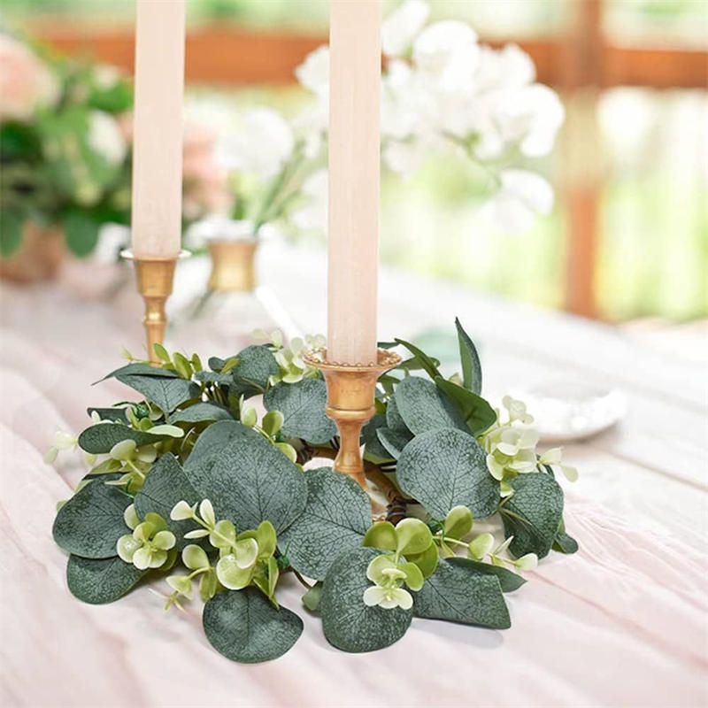 พวงหรีดยูคาลิปตัส ที่ใส่เทียนค - Christmas Wreath Fake บทวิจารณ์และราคา