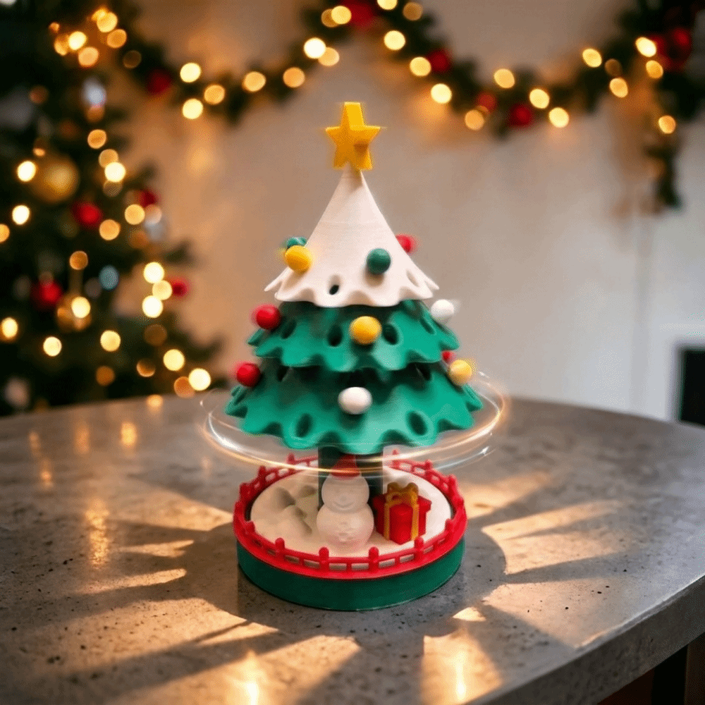 ต้นคริสต์มาสหมุนได้แบบถอดประกอ - Star Tree Topper บทวิจารณ์และราคา